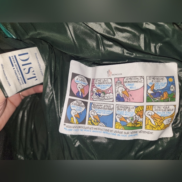 Moncler Green Hooded Down Jacket Sz US Medium/Small - Picture 5 of 16